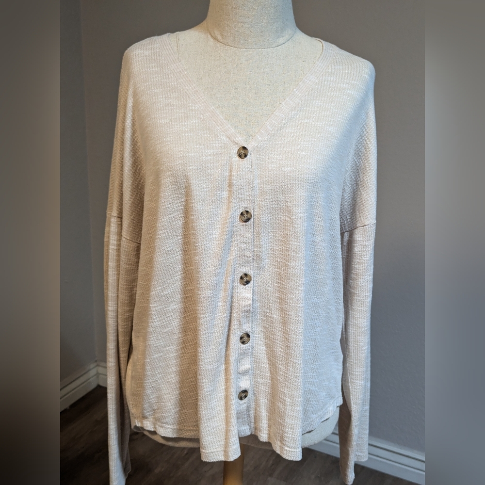 Women's super soft Long sleeve lounge shirt size XL